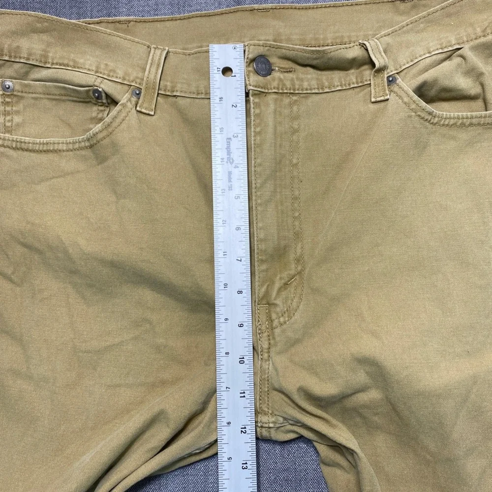 Levis 514 Straight Fit Khaki Tan Pants Mens 40x30 Cotton Stretch